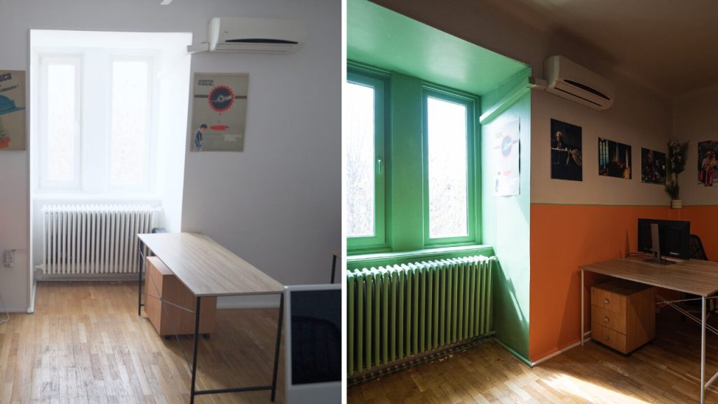 before after reamenajare culori aplicare vopsea spor totall