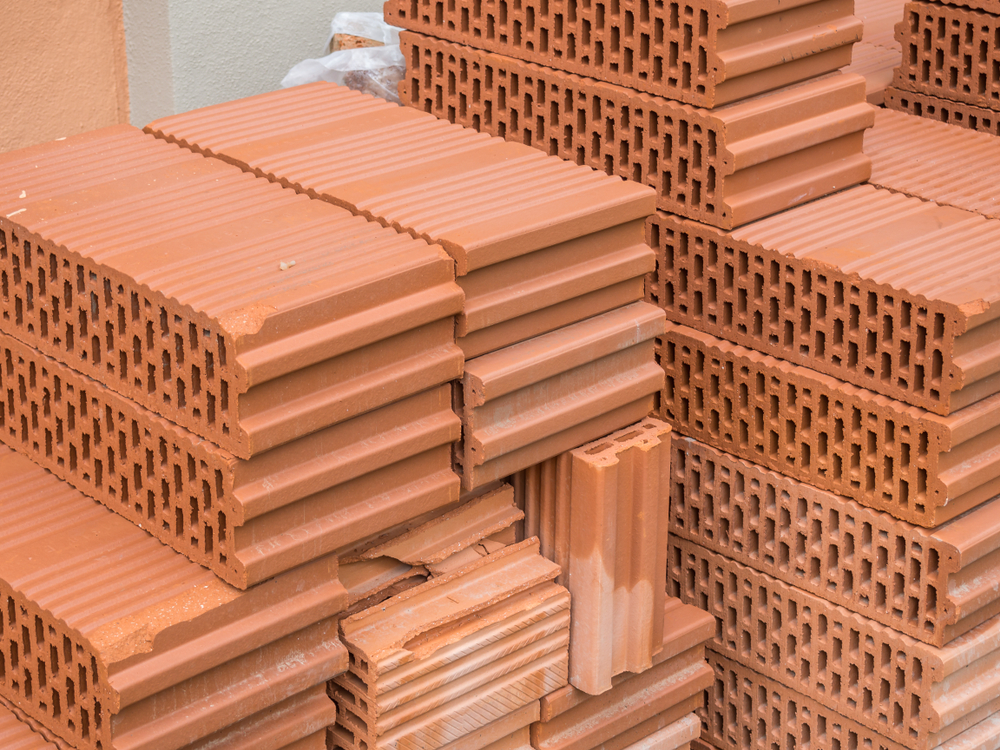 cărămidă porotherm pe șantier material pentru construcție casa