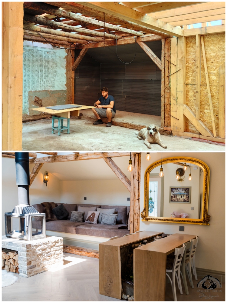 Proprietarii au transformat căsuța veche într-o pensiune cochetă