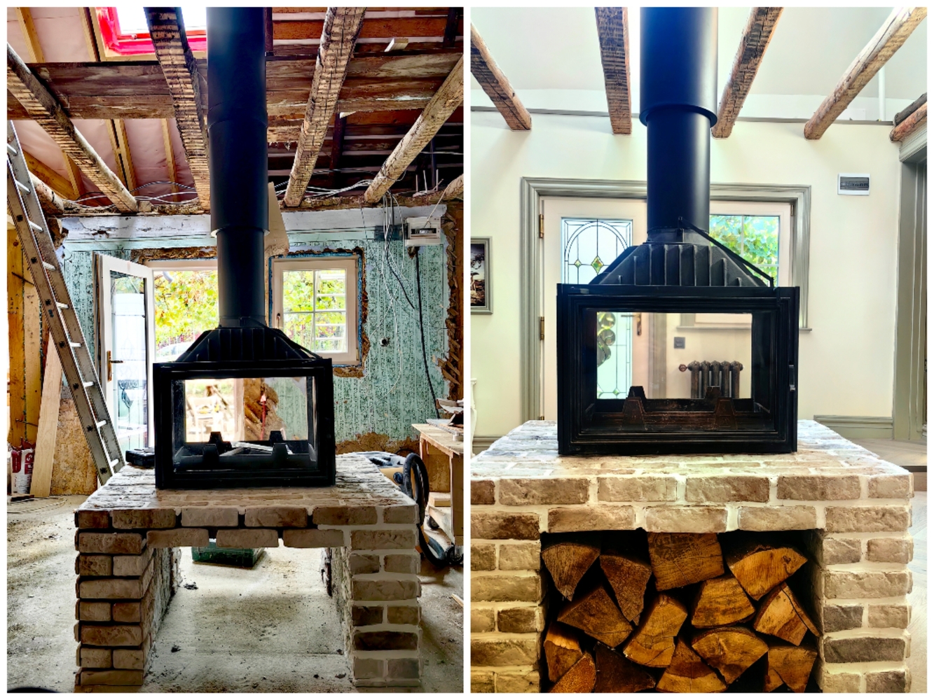 Martyna și Eduard au lucrat singuri la casă, aproximativ 80% din timp