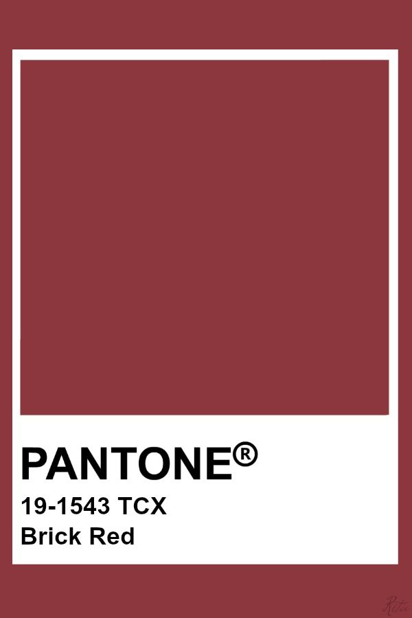 pantone brick red