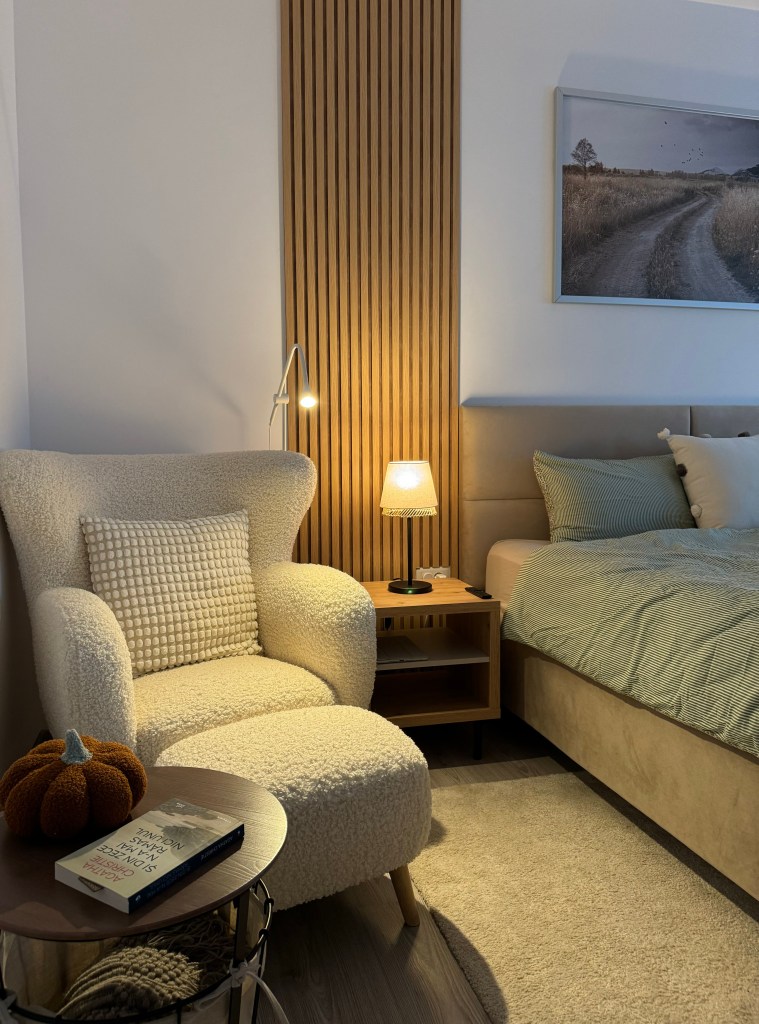 Dormitorul are un design special pentru odihnă