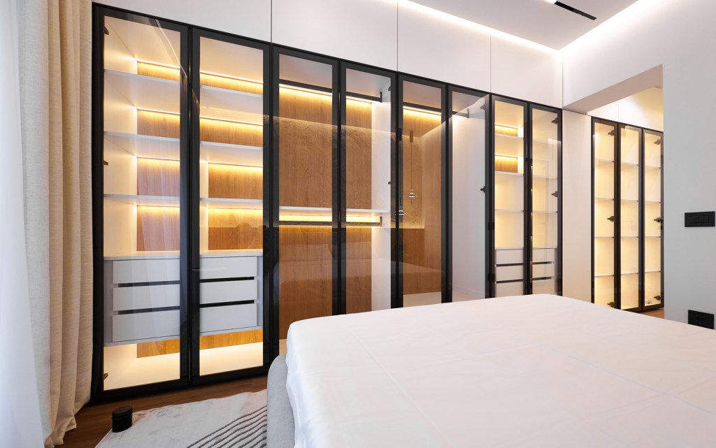 Apartamentul de 98 de metri pătrați a necesitat o renovare de la zero