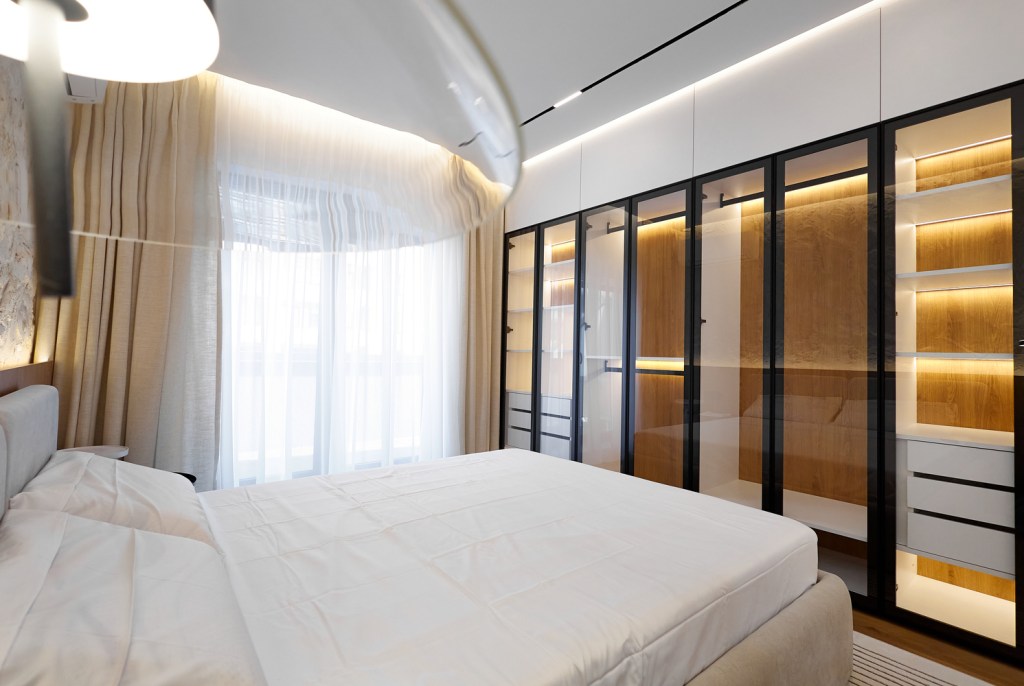 Apartamentul de 98 de metri pătrați a necesitat o renovare de la zero