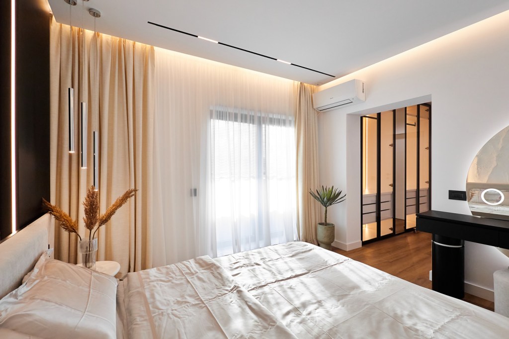 Apartamentul de 98 de metri pătrați a necesitat o renovare de la zero