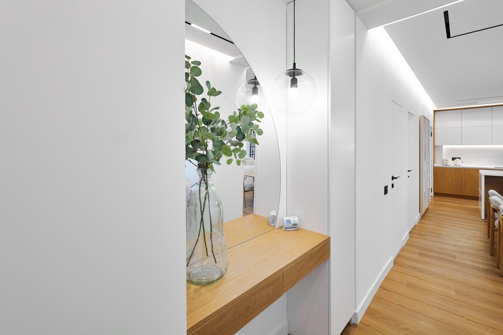 Apartamentul de 98 de metri pătrați a necesitat o renovare de la zero