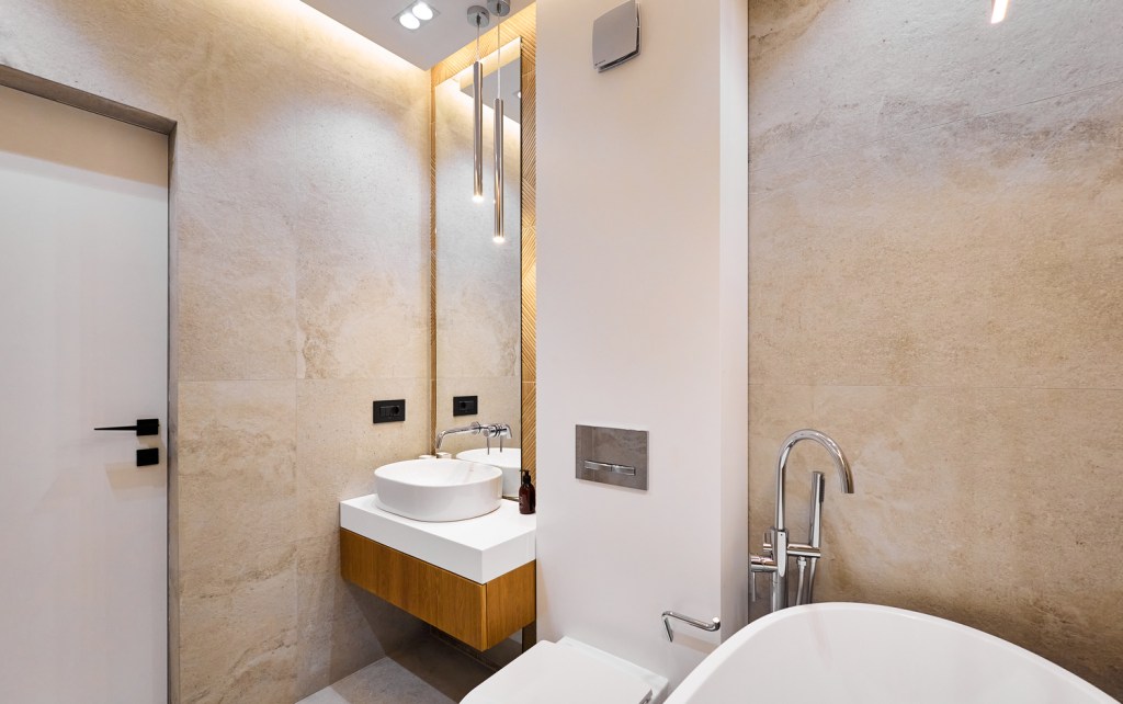 Apartamentul de 98 de metri pătrați a necesitat o renovare de la zero