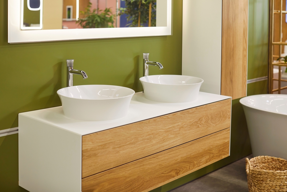 lavoar dublu modern baie înălțime ideal de montaj 