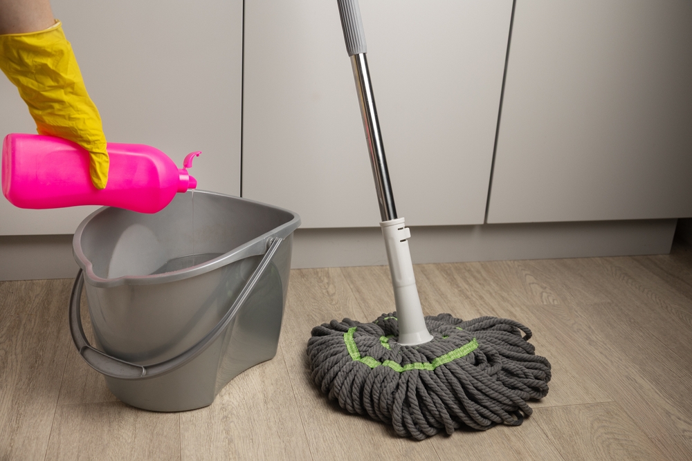 mop si găleată pentru curățare pardoseala