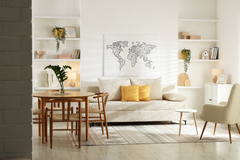 living open space si cu zona de dining