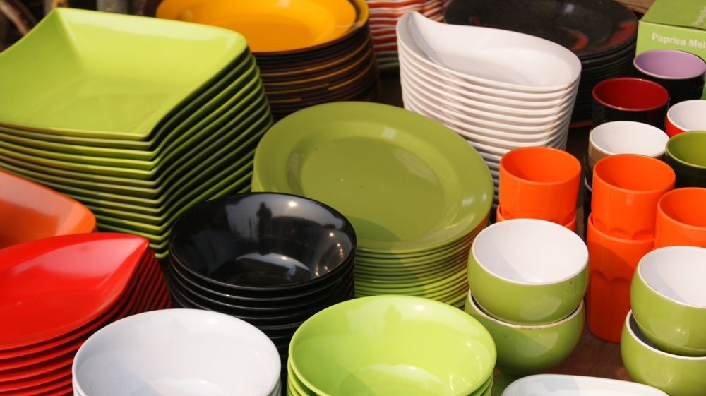vesela colorată din melamina plastic