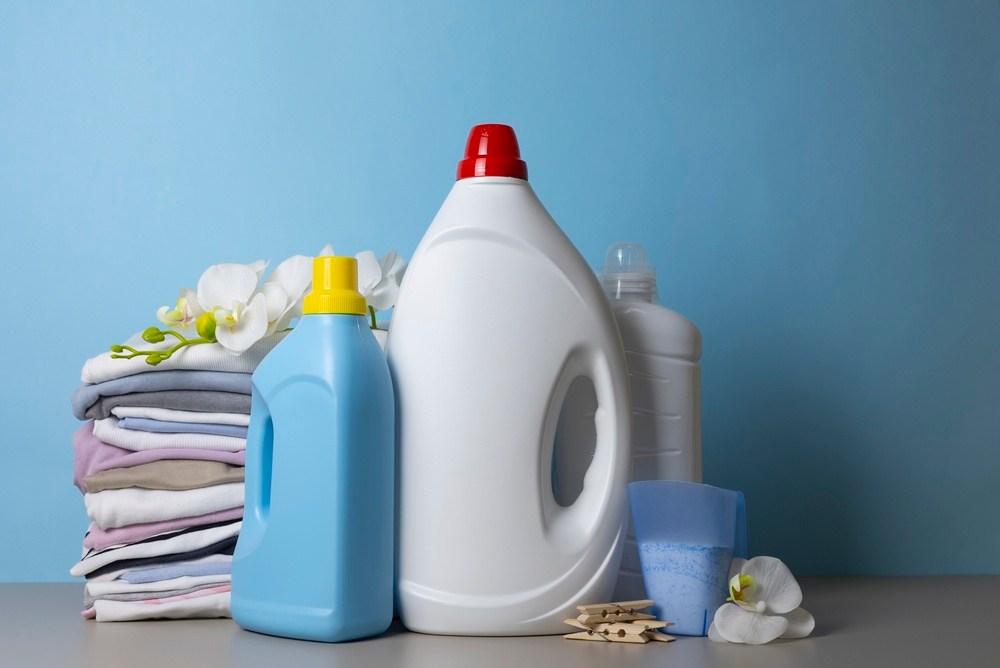 detergent si balsam cu prosoape spălare haine