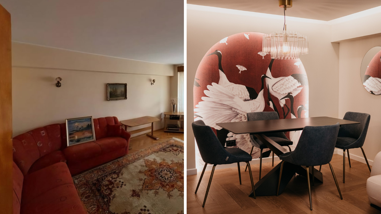 before and after apartament vechi focsani